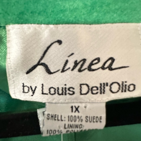 Linea by Louis Dell'Olio Women's Green Suede Blazer - Picture 3 of 14